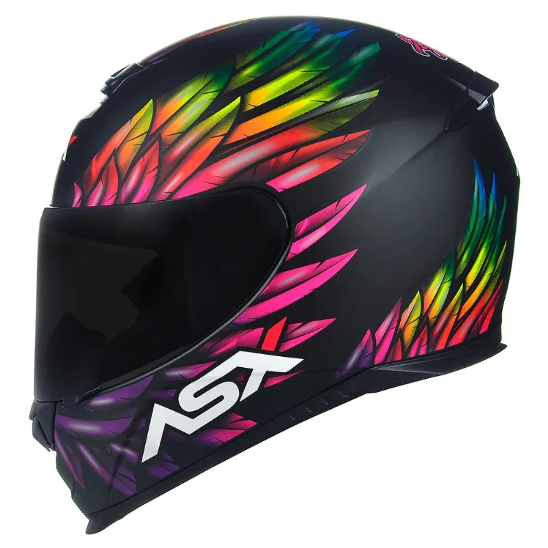 Capacete ASX Eagle Vibes Color Capacete ASX Eagle Vibes Fosco Preto Color 64