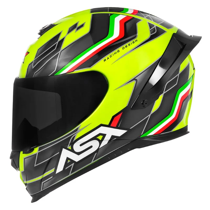 Capacete ASX Eagle Racing Italy Amarelo 64