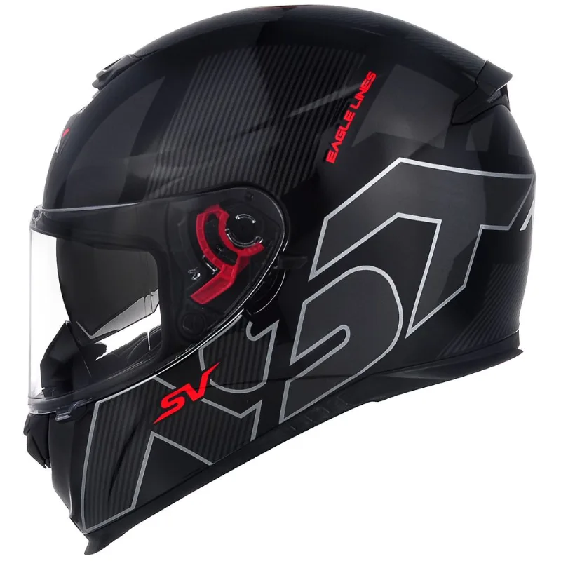 Capacete ASX Eagle SV Lines Preto Grafite 58