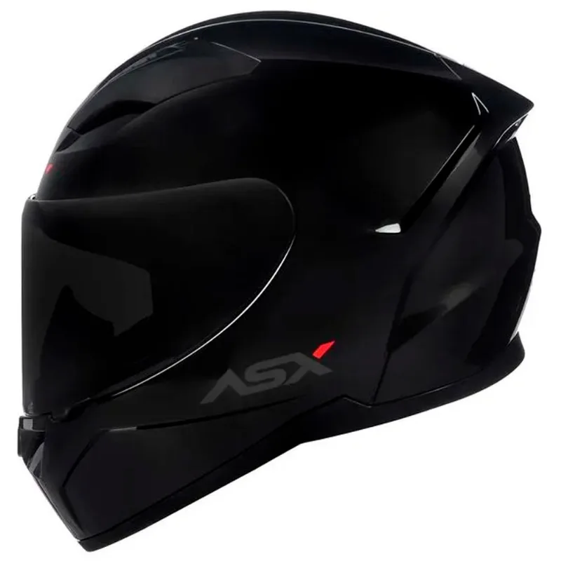 Capacete ASX City Solid Preto Grafite Brilhante 54