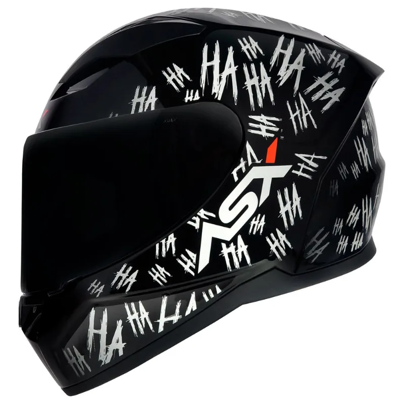 Capacete ASX City Fun Preto Branco 54