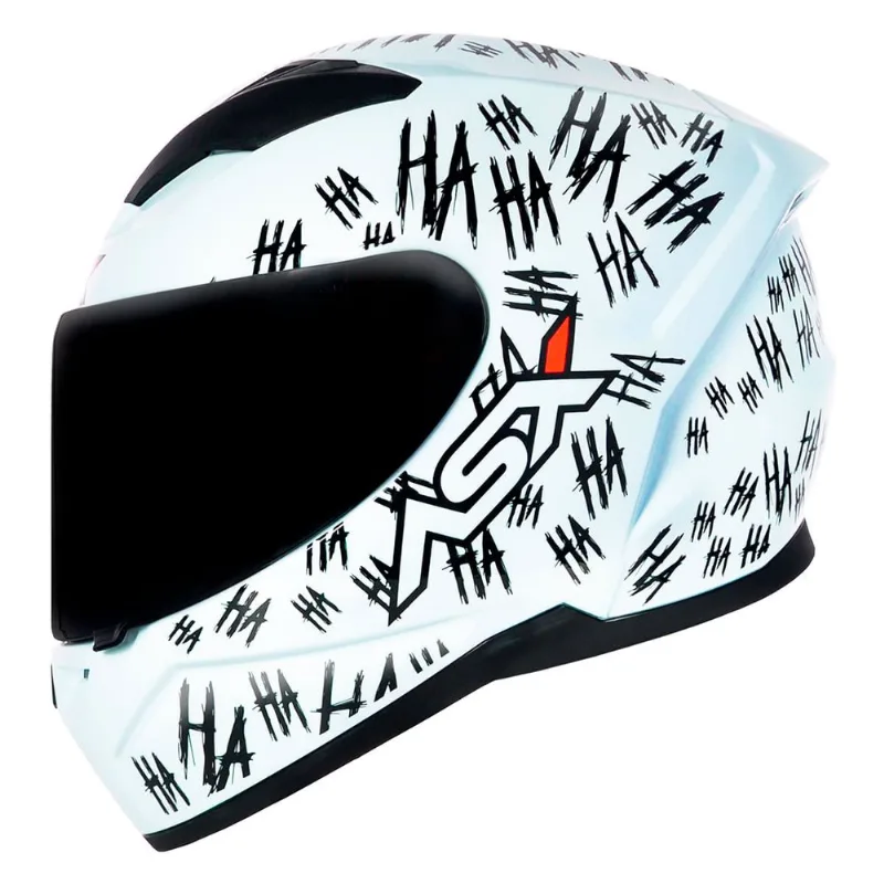 Capacete ASX City Fun Branco Preto 58