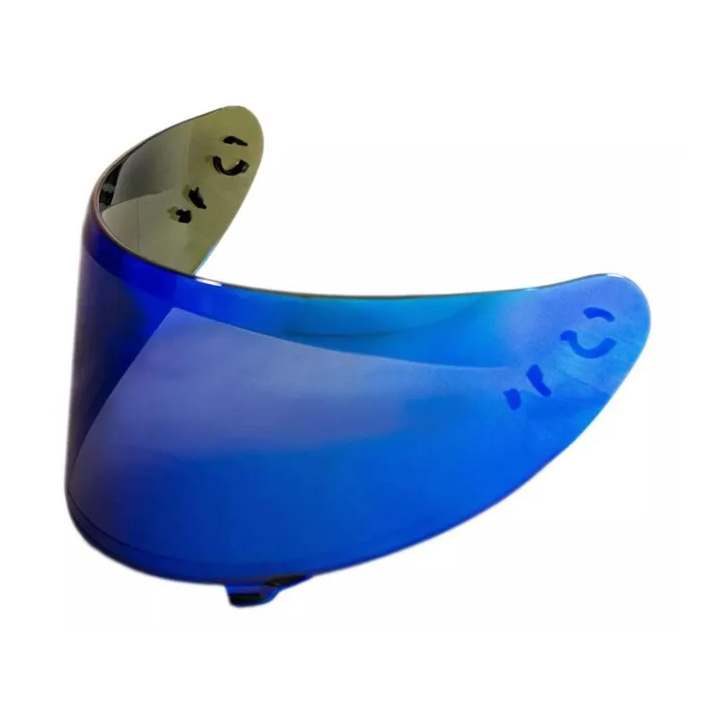 Viseira Capacete Asx Axxis V18b Revo Espelhada Colorida Moto - Azul