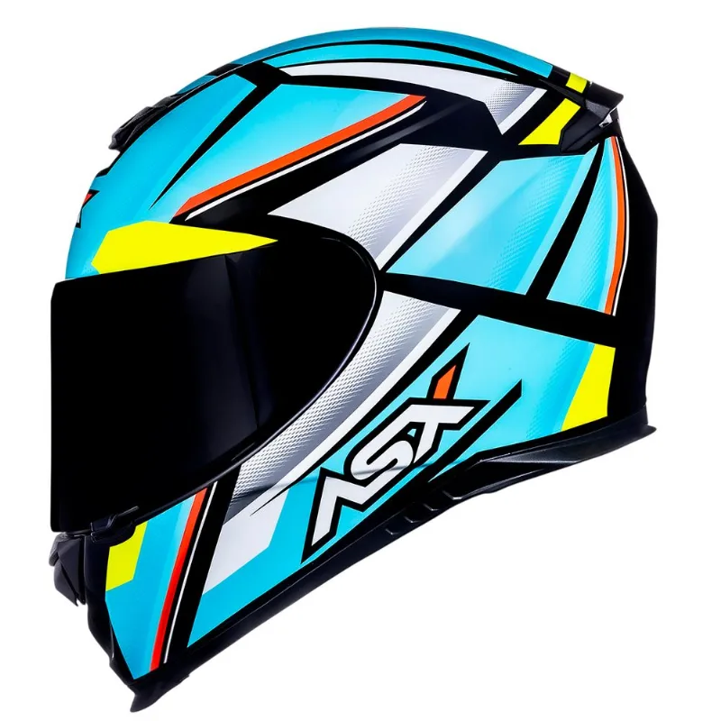 Capacete ASX Eagle Explorer Preto Azul Branco 56