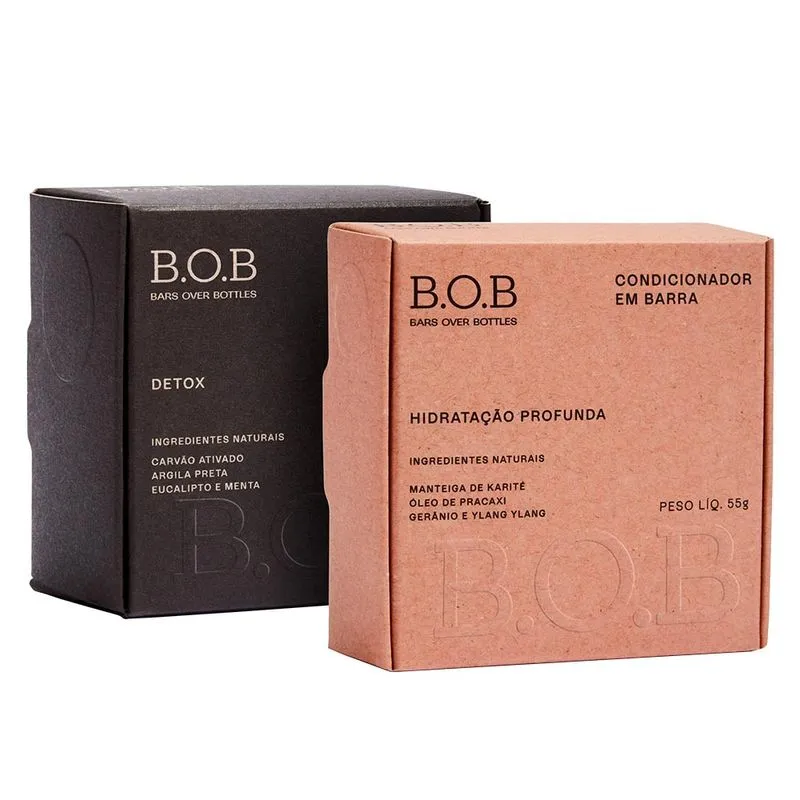 B.O.B Kit – Shampoo Detox + Condicionador Hidratação Profunda Kit