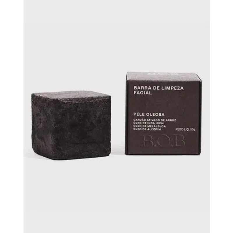 Barra de Limpeza Facial pele Oleosa 55g - b. O. B