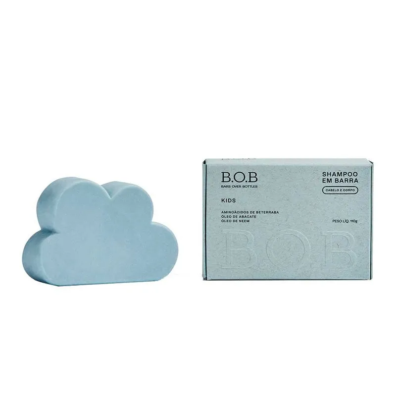 B.O.B Kids Shampoo Sólido Cabelo e Corpo 110g