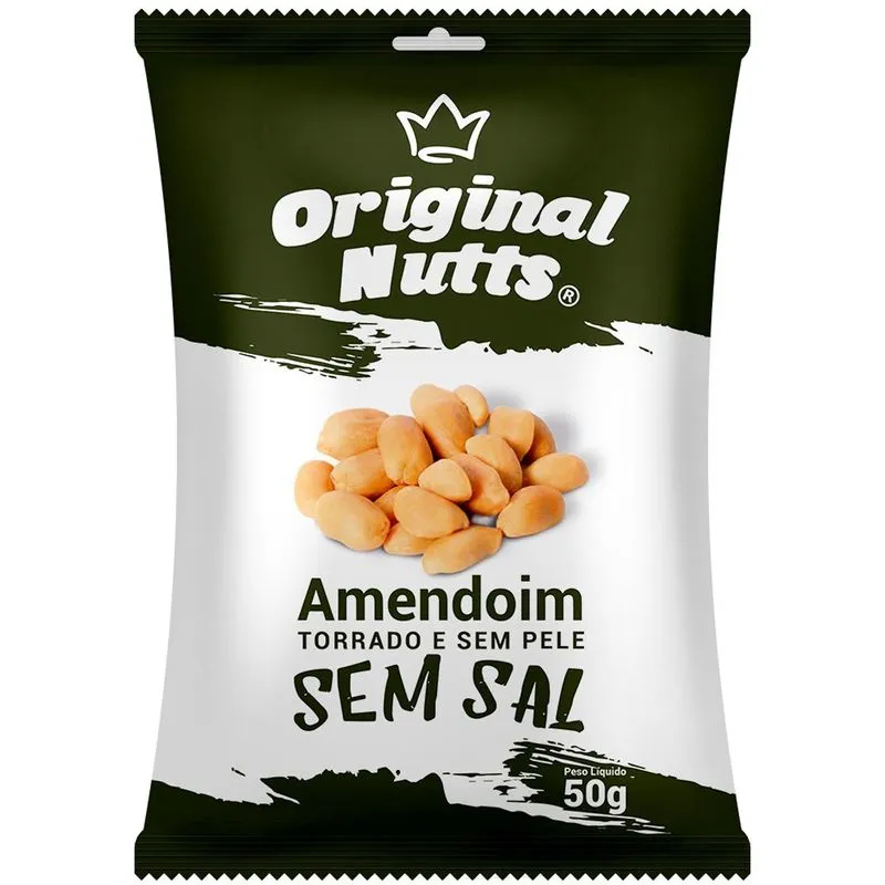 Amendoim Original Nutts Torrado e Sem Sal 50g