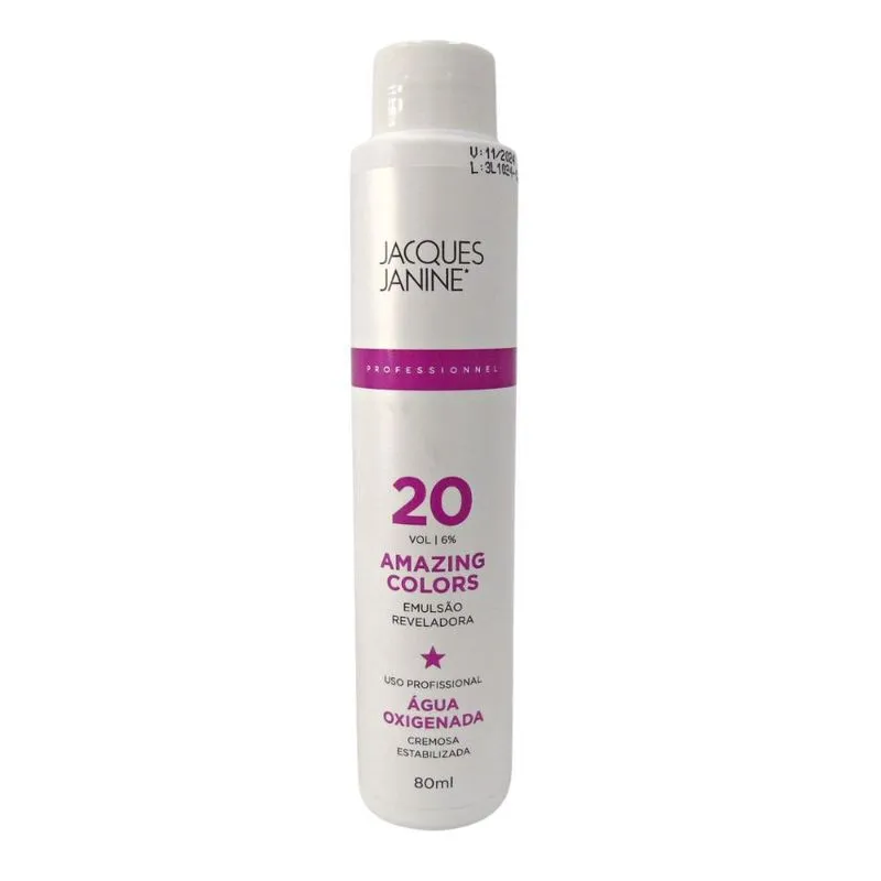 Água Oxigenada Jacques Janine Amazing Colors 20 Volumes 80ml
