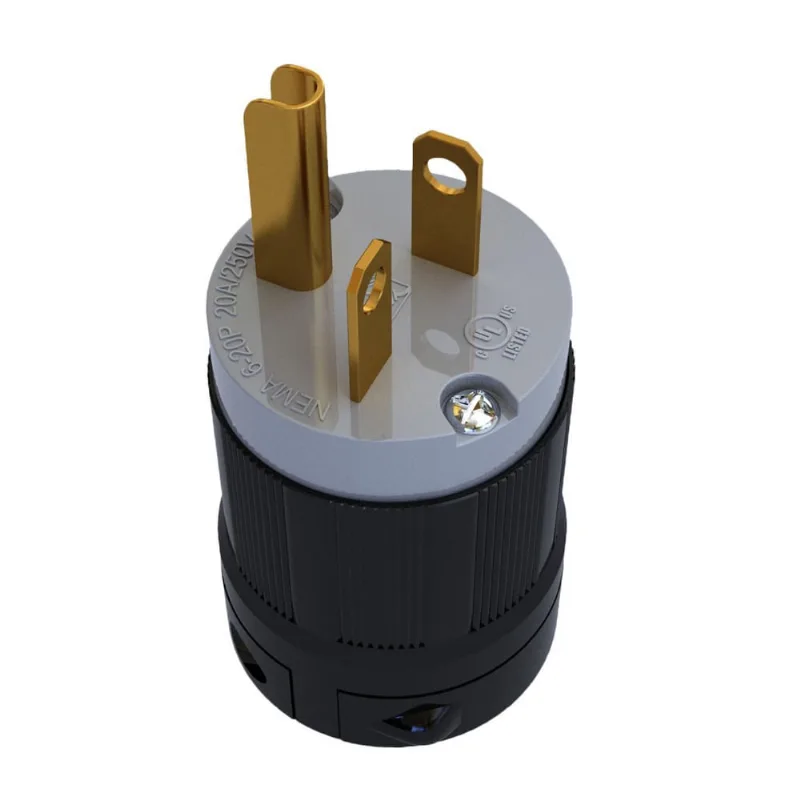 Plugue Nema 6-20P 20A 250V 2P + T