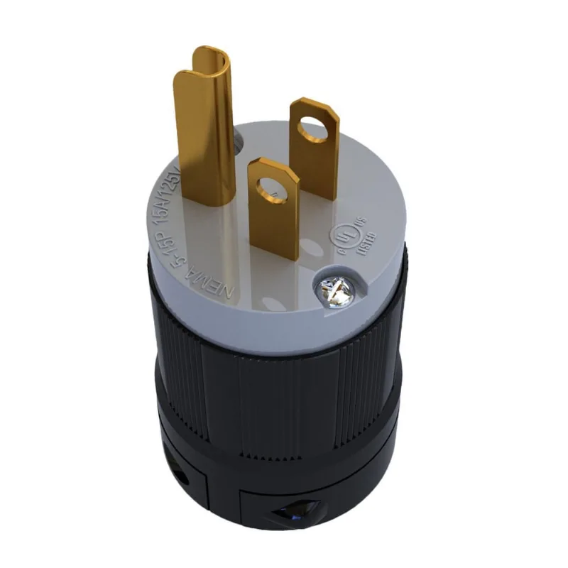Plugue Nema 5-15P - 15A - 125V 2P + T