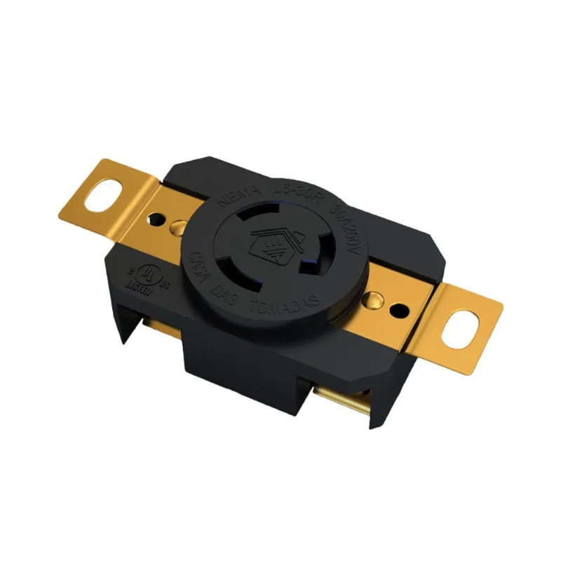 Tomada Nema L6-30R 30A 250V 2P + T
