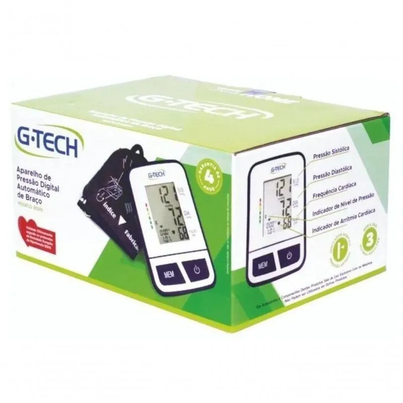 Aparelho De Pressão G Tech De Braço Bsp11 Inmetro E Nf