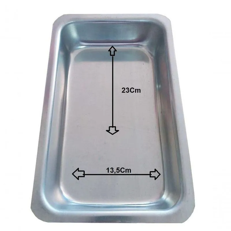 Kit 6 Formas Assadeira De Cuca Retangular 23 X 13,5cm Extang