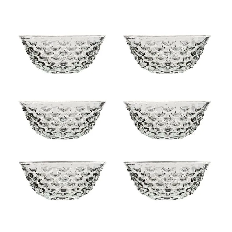 Jogo De Sobremesa Cozinha Vidro Bowl Tigela 300ml - Kit 6 Un