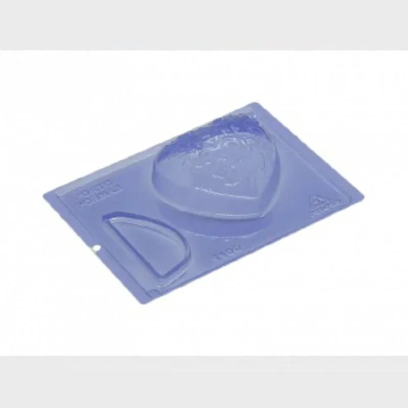 Forma de Silicone Coração Flores Dois Recheios Porto Formas Coração flores