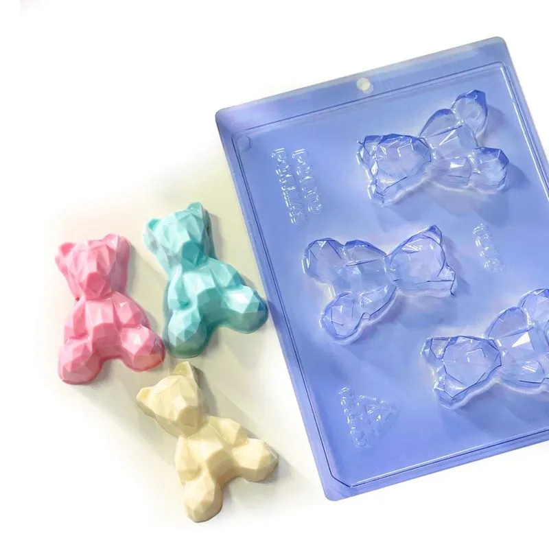 Forma Especial De Chocolate Urso Geometric Baby Confeitaria
