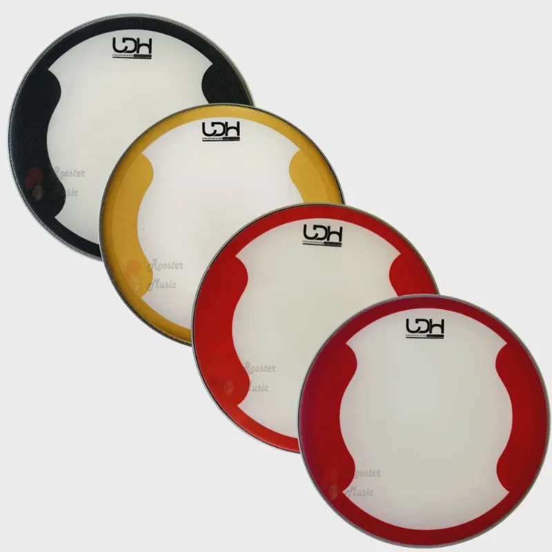 Pele Porosa Brilhosa Duo wh Coated ct Luen Drumheads ldh 14 para Bateria.