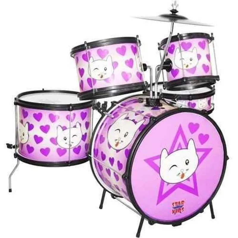 Bateria Infantil Completa Star Kids Cat Luen O F E R T A