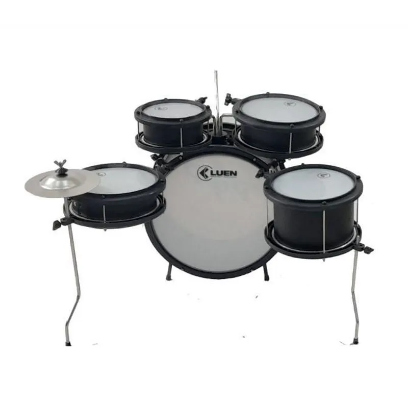 Bateria Infantil Luen Pop Preto Fosco Lançamento