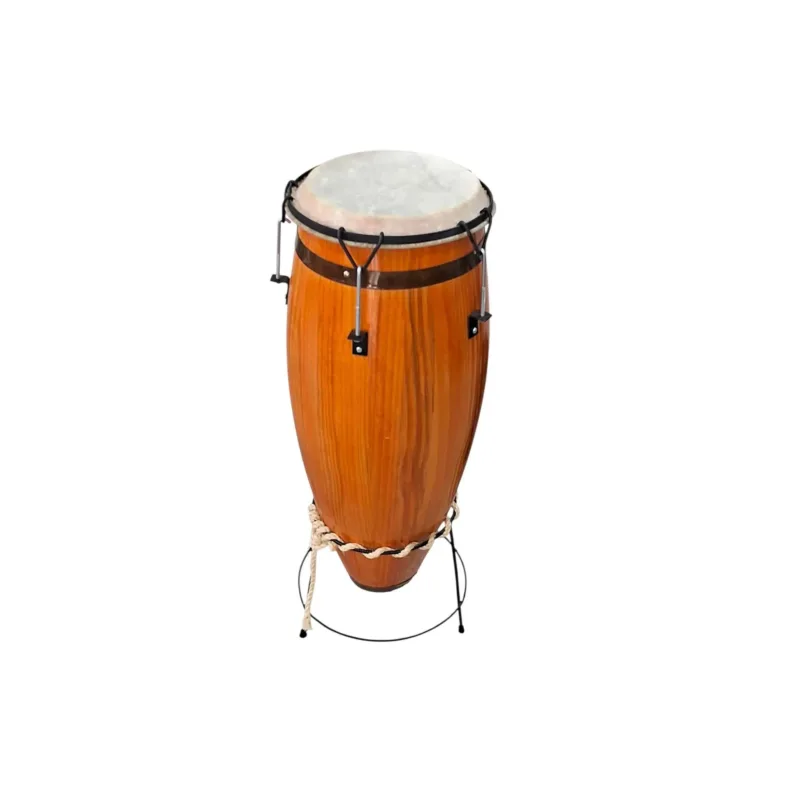 Atabaque 80cm LÊ Pinos Com Suporte de Chão