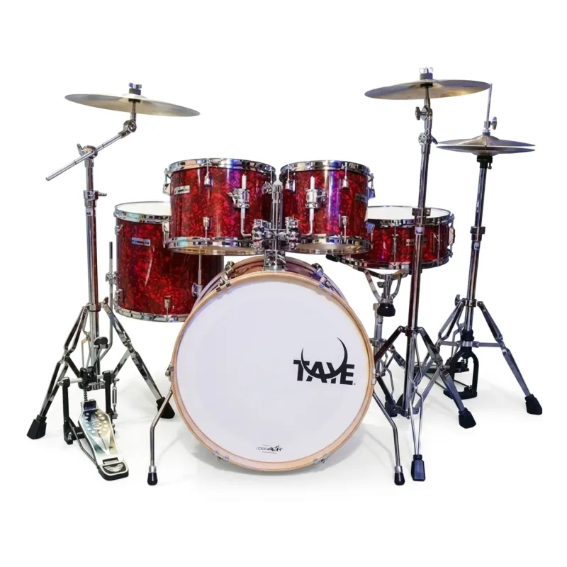 BATERIA TAYE SPOTLIGHT -- BUMBO 20 / GRAPHIC RED Configuração: 20B, 14F, 12R, 10R, 14S