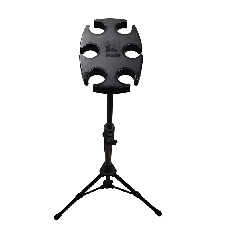 DESCANSO PARA 6 MICROFONES MDEM-02BK -- BASE INJETADA