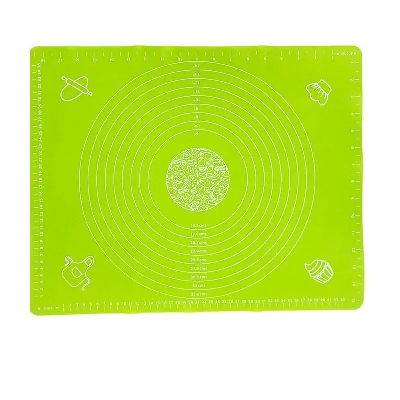 Tapete Culinário Antiaderente De Silicone Verde