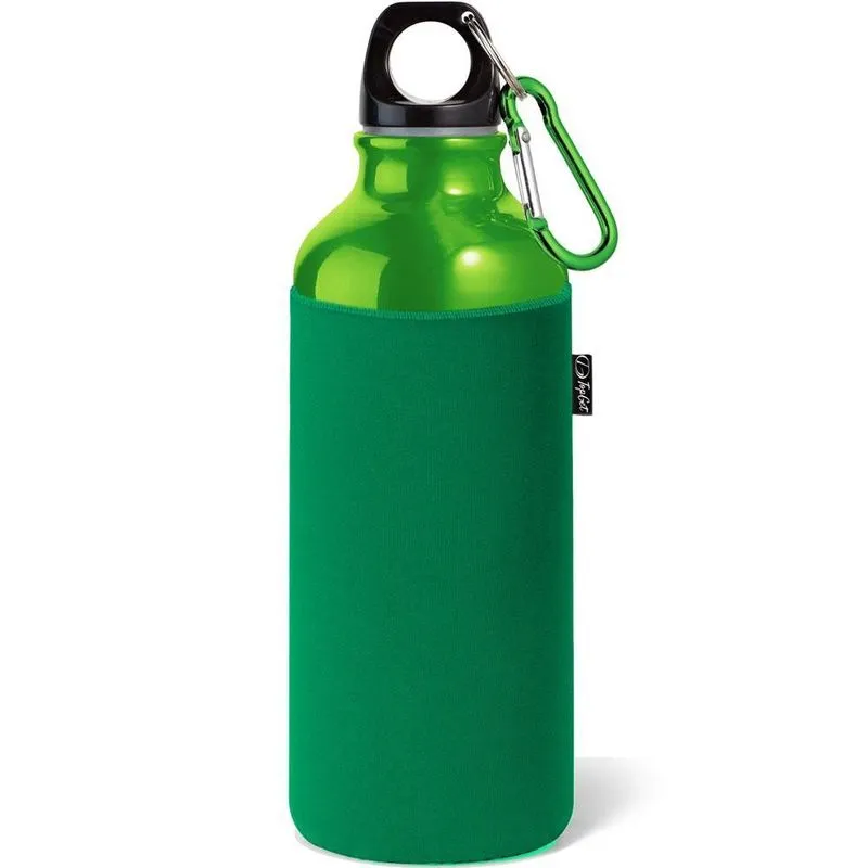 Garrafa Squeeze Sport 500 Ml Com Luva Térmica Topget - Verde