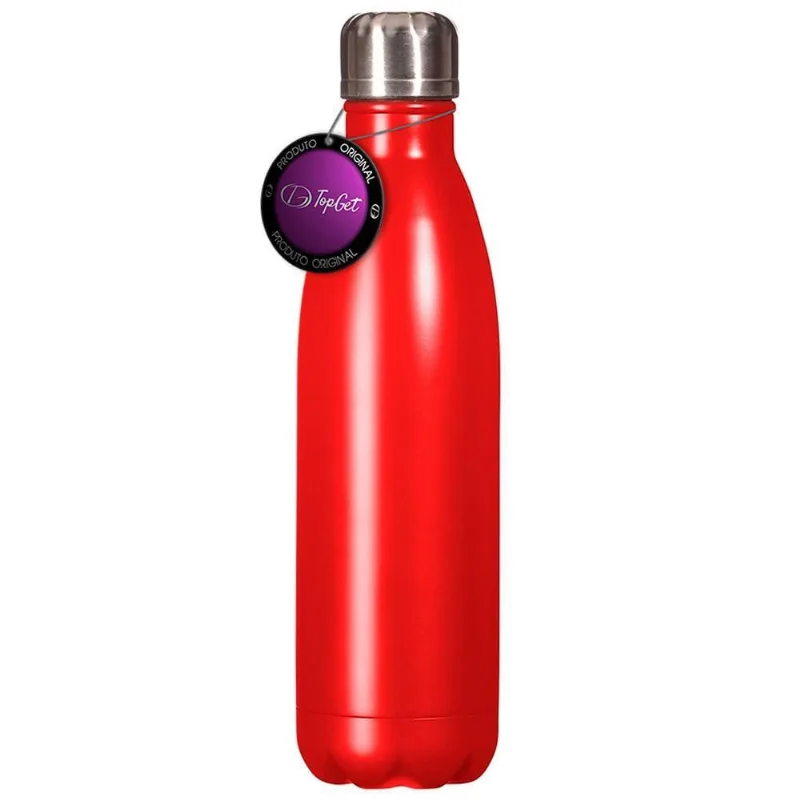 Garrafa Inox Classic Matte 750 Ml Topget - Vermelho