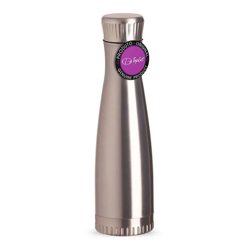 Garrafa Squeeze Em Inox 700 Ml Leader Topget - Prata