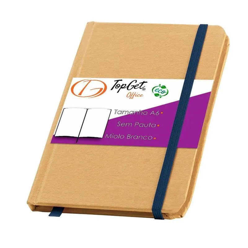 Caderneta Pocket 10X14Cm 80Fls Sem Pauta Lotus Topget - Azul