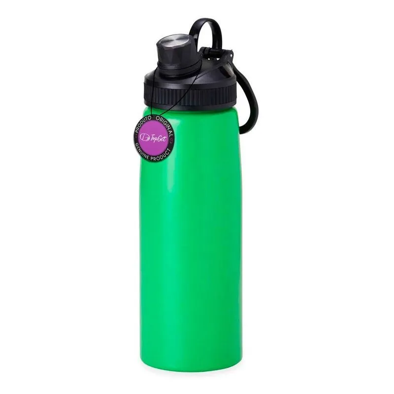 Garrafa Squeeze Em Aço Inox 900ml Macau Topget - Verde