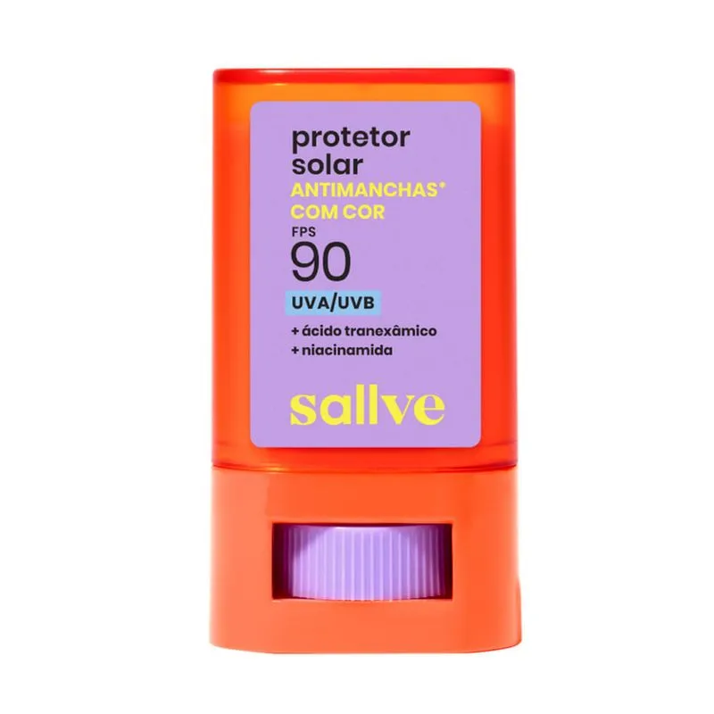 Protetor Solar Bastão Sallve Antimanchas com Cor Fps 90 Cor 8
