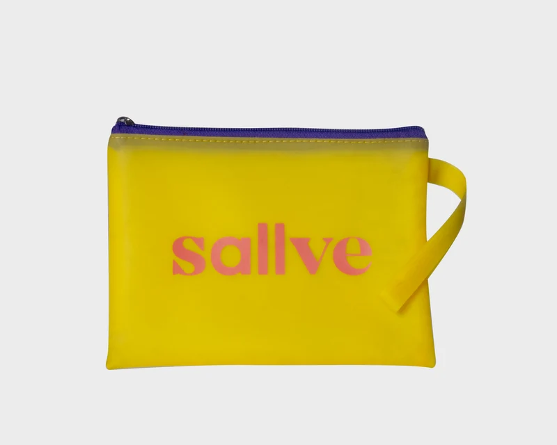Necessaire Sallve - Amarela com goiaba
