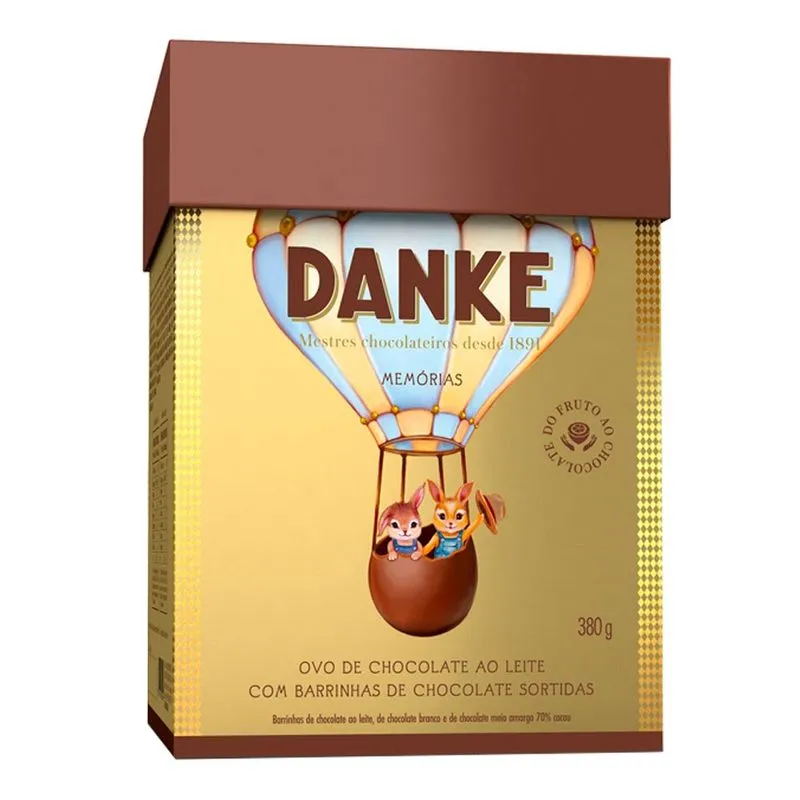 Ovo de Páscoa Chocolate ao Leite Danke 380g