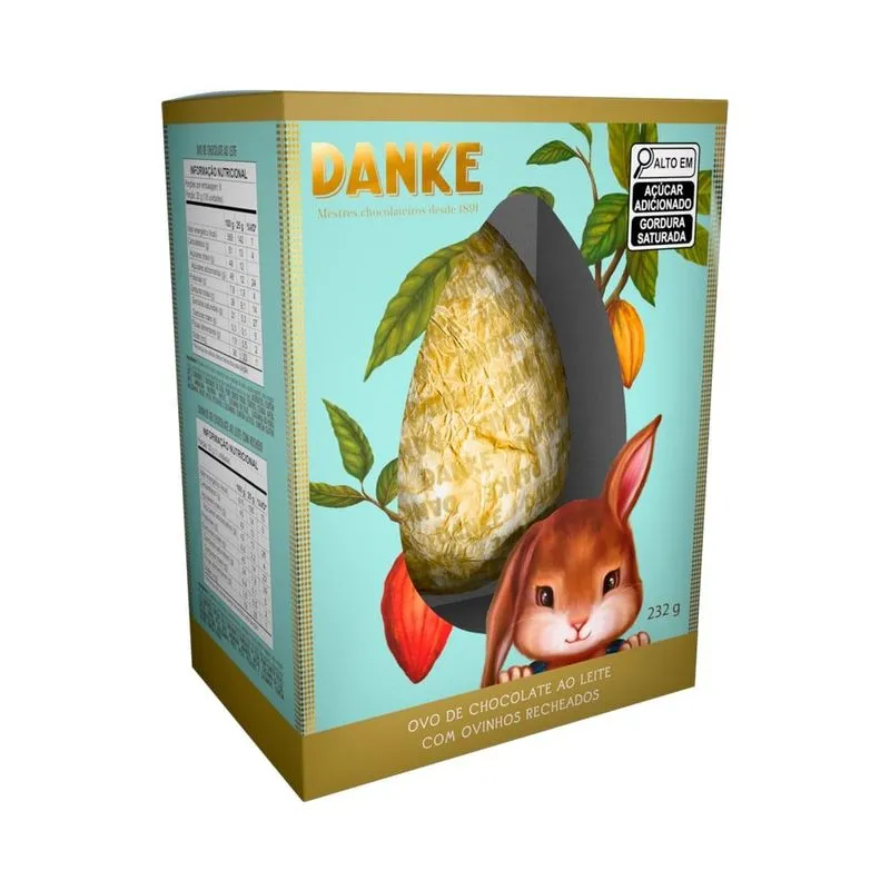 Ovo de Chocolate Danke Ao Leite com Ovinhos Recheados 232g - Danke