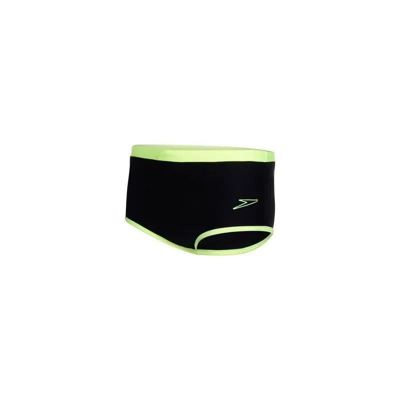 Sunga Masculina Speedo Neon Double Lateral Larga Natação EG2 / Preto