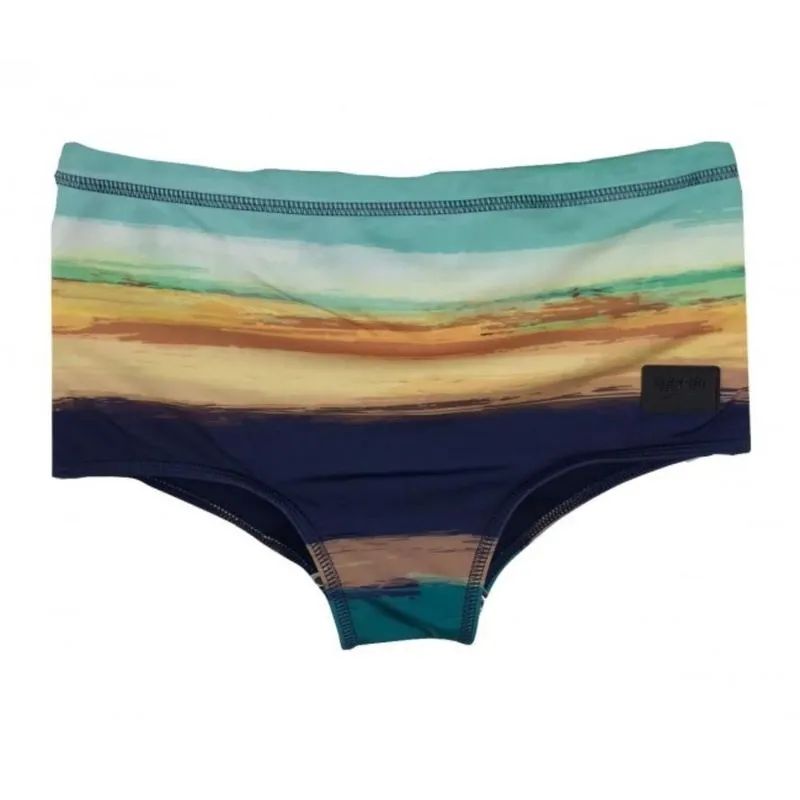 Sunga Larga Lateral Speedo Masculino Stripes 019678 Natação P / verde-laranja