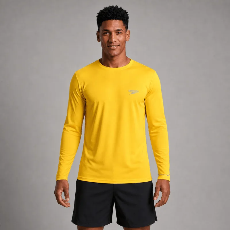 Camiseta Manga Longa proteção UV50 Masculina - AMARELO SPIRIT P
