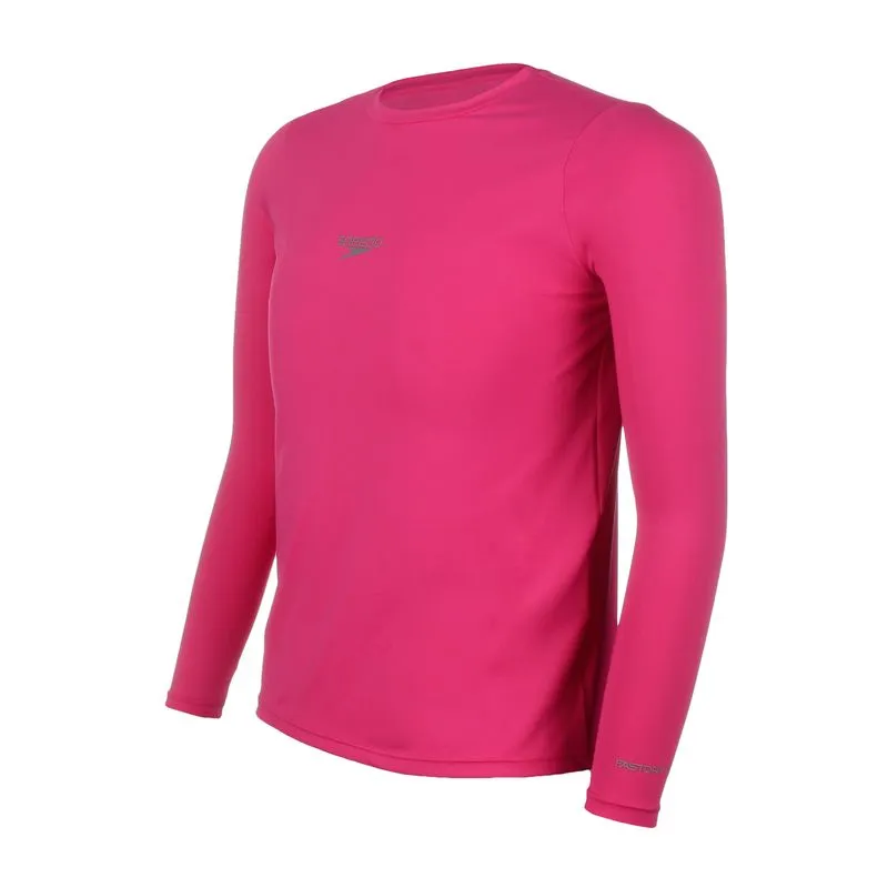Camiseta Infantil Manga Longa UV Protection - ROSA ESCURO 8