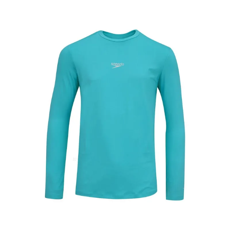 T-Shirt Speedo Manga Longa UV Protection Infantil 4 anos / Azul Claro - Speedo