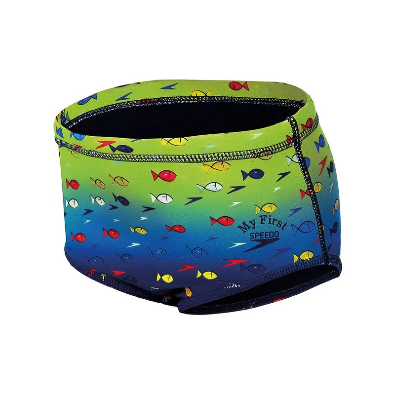 Sunga Degrade Fish Infantil - AZUL VERDE 12M