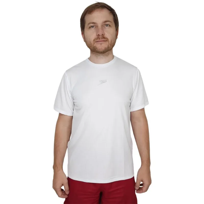 Camiseta Speedo Essential Interlock Masculina P / Branco - Speedo