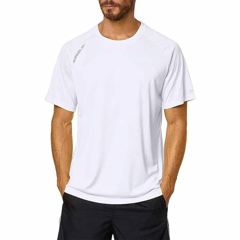 Camiseta Speedo Raglan Essential Masculina 071797-001 G / Branco