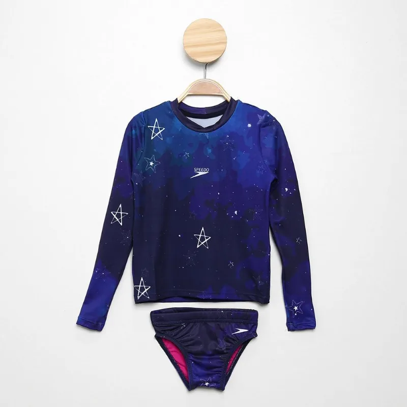 Conjunto Infantil Speedo Pants Galaxy Star Feminino - Menina - Azul Royal - Speedo