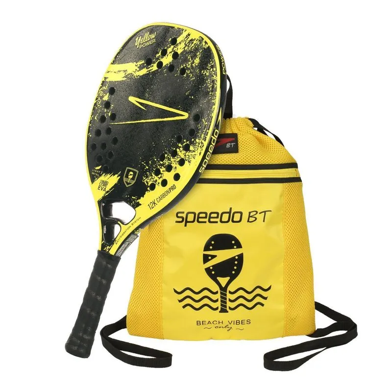 Raquete Beach Tennis 12k Yellow Power + Beach Bag