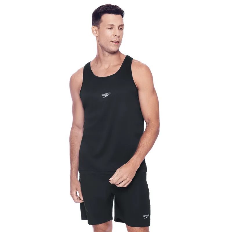 Regata Masculina Cavada Interlock - PRETO G