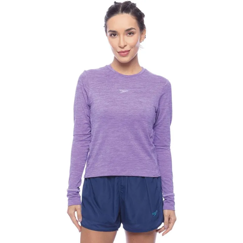 Camiseta Feminina Manga Longa Run - LAVANDA P