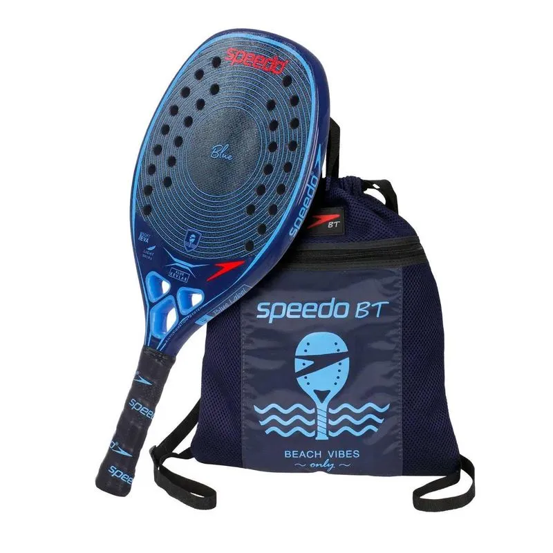 Raquete Beach Tennis Blue Unique Kevlar + Beach Bag